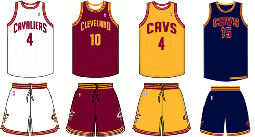 cleveland cavaliers uniforms